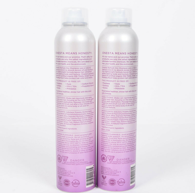 Onesta Refresh Dry Shampoo For All Hair Types - 7oz/335ml Pack of 2