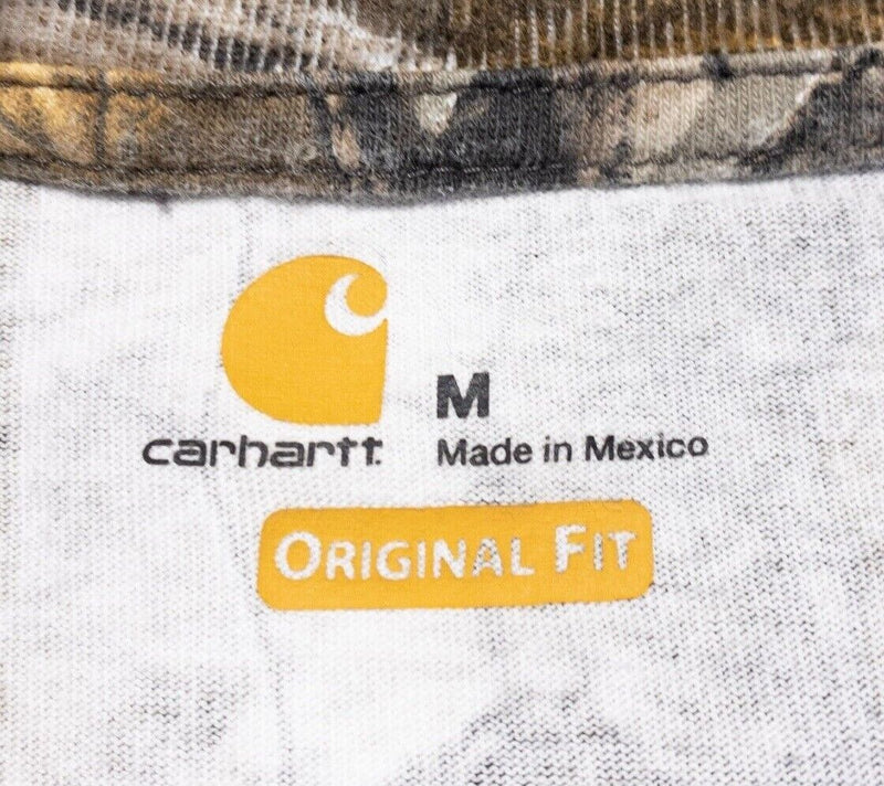 Carhartt Camo T-Shirt Men's Medium WorkCamo Long Sleeve Pocket T-Shirt Leaf K285