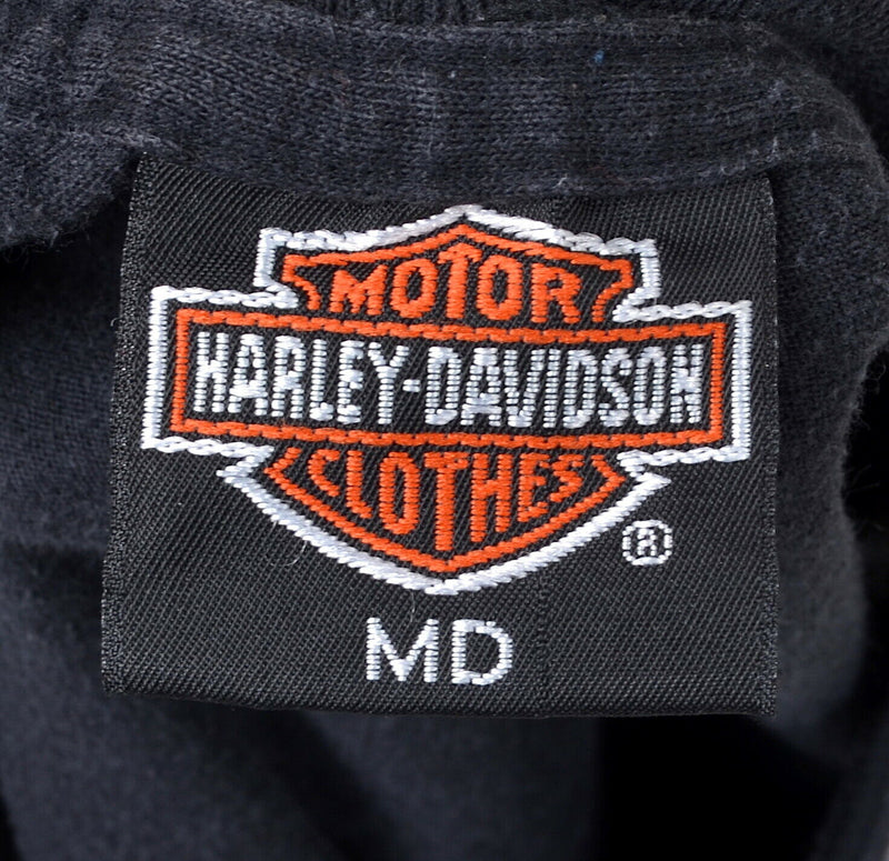 Vintage 1991 Harley-Davidson Men's Sz Medium Stateside Pride Navy Biker T-Shirt