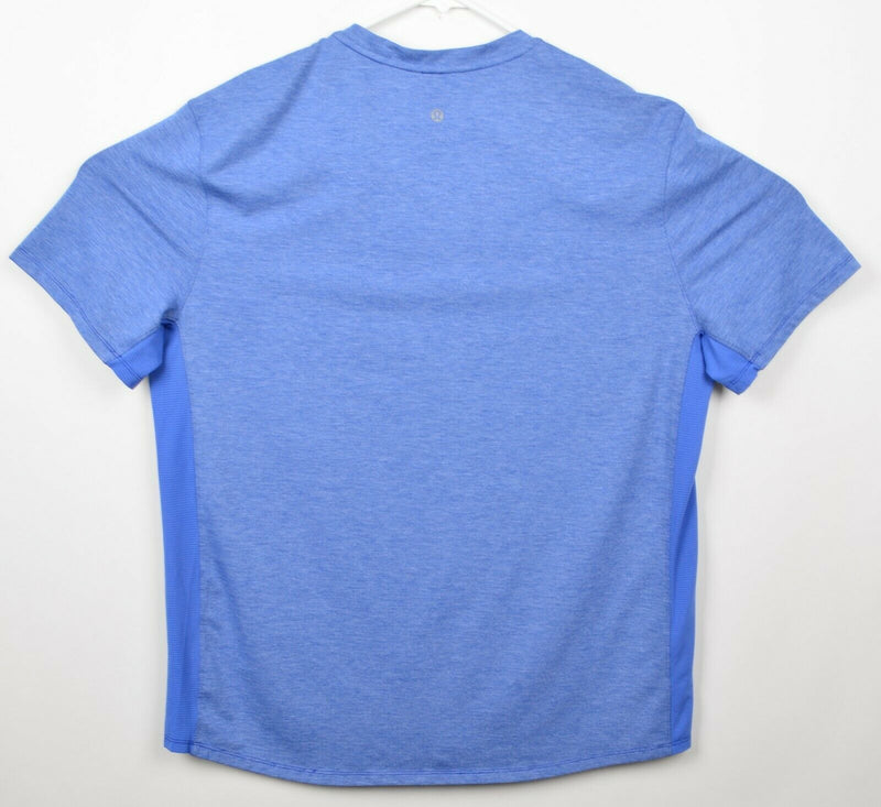 Lululemon Men's Sz 2XL Metal Vent Tech Crewneck Blue Pocket Athleisure T-shirt