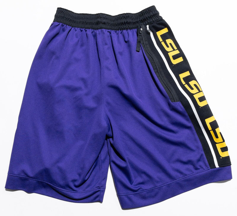 LSU Tigers Nike Shorts Men's Medium Purple Black College Basketball Stretch