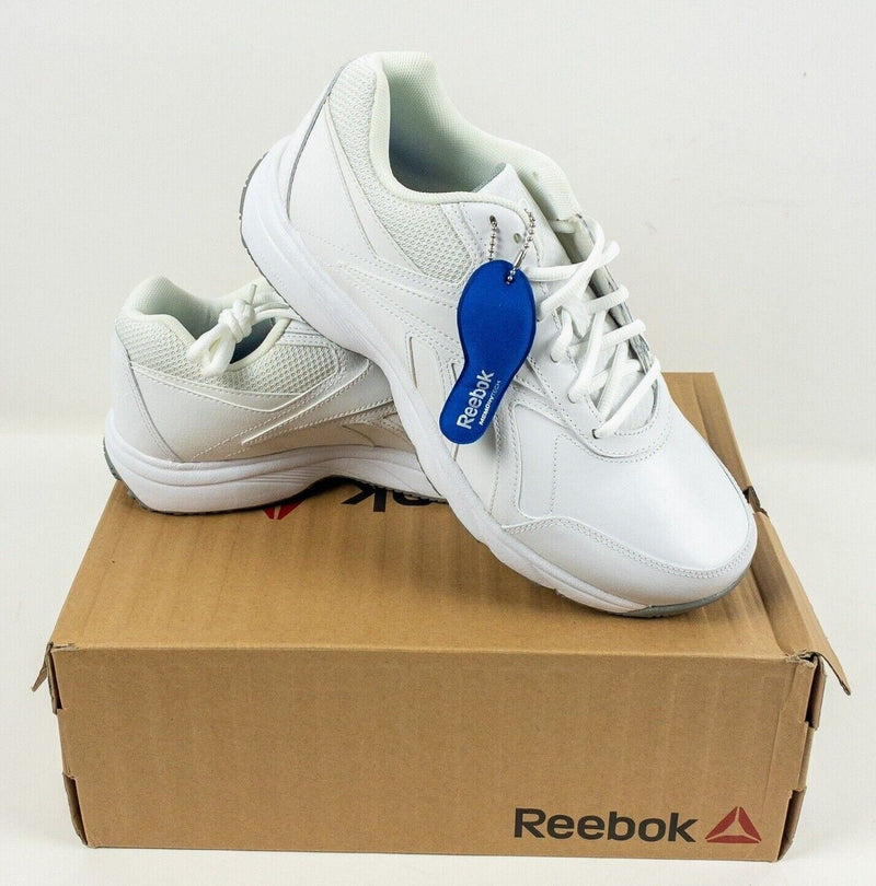 Reebok Work N' Cushion Men's 10 X-Wide 4E White Shoes Walking Slip Resistant