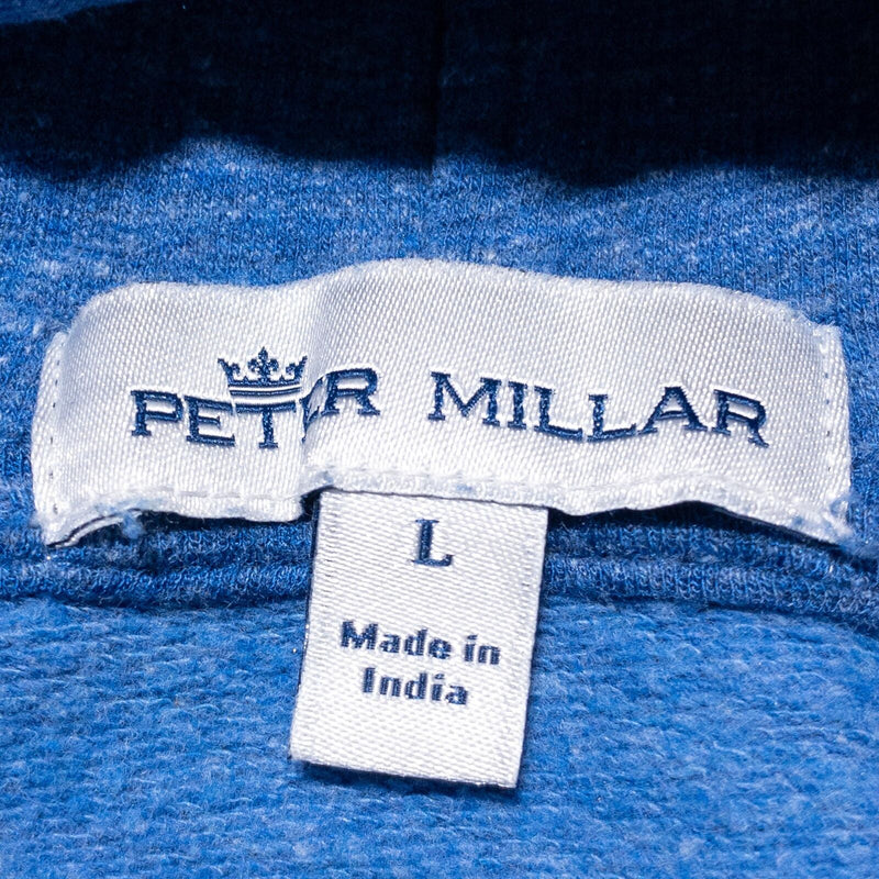 Peter Millar Hoodie Men's Large Pullover Golf Lava Wash Seaside Blue MS21K45
