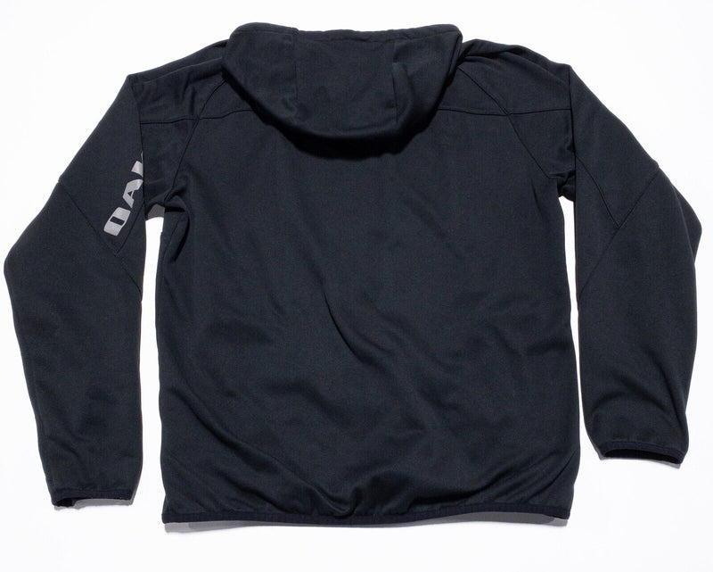 Oakley Hoodie Men's Large Pullover Sweatshirt Black Gray Logo Drawstring
