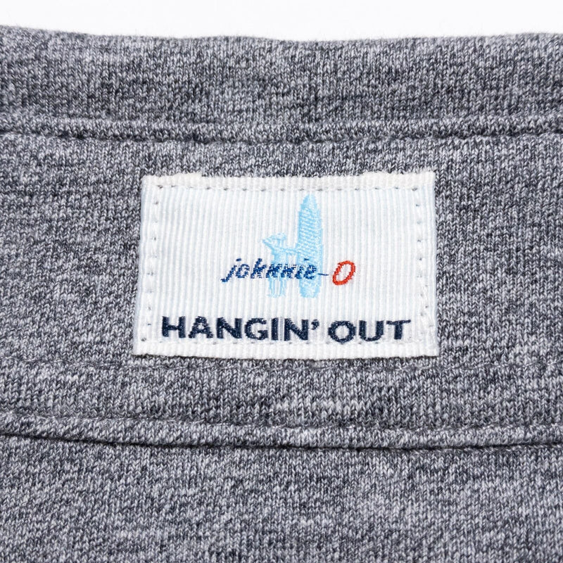 johnnie-O Hangin' Out Polo Men's Small Heathered Original Polo Shirt Gray Preppy