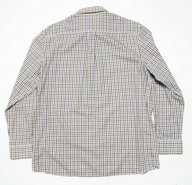johnnie-O Prep-Formance Men's XL Long Sleeve Nylon Wicking Button Graph Check