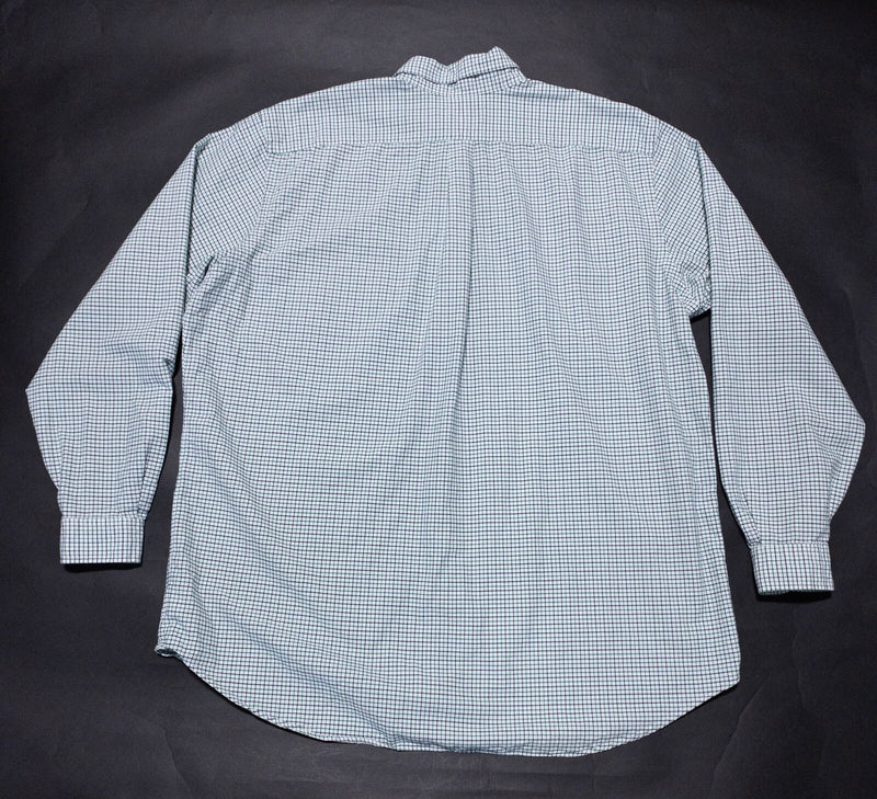 Polo Ralph Lauren 2XLT Tall Men's Shirt Button-Down White Green Graph Check