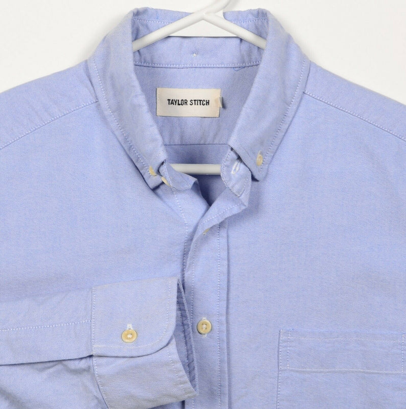 Taylor Stitch Men's 40/Medium Blue Oxford Handmade California Button-Down Shirt