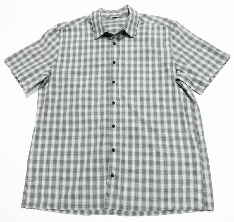 5.11 Tactical Shirt Large QuickDraw Pocket Snap-Front Gray Plaid Conceal Carry