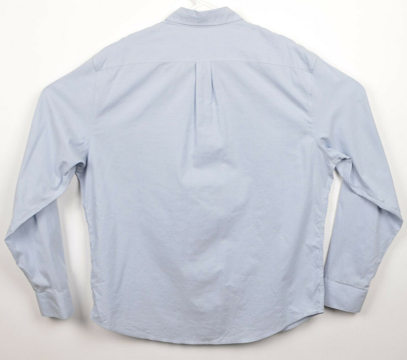 Everlane Men's Large Solid Light Blue Cotton Elastane Blend Button-Down Shirt