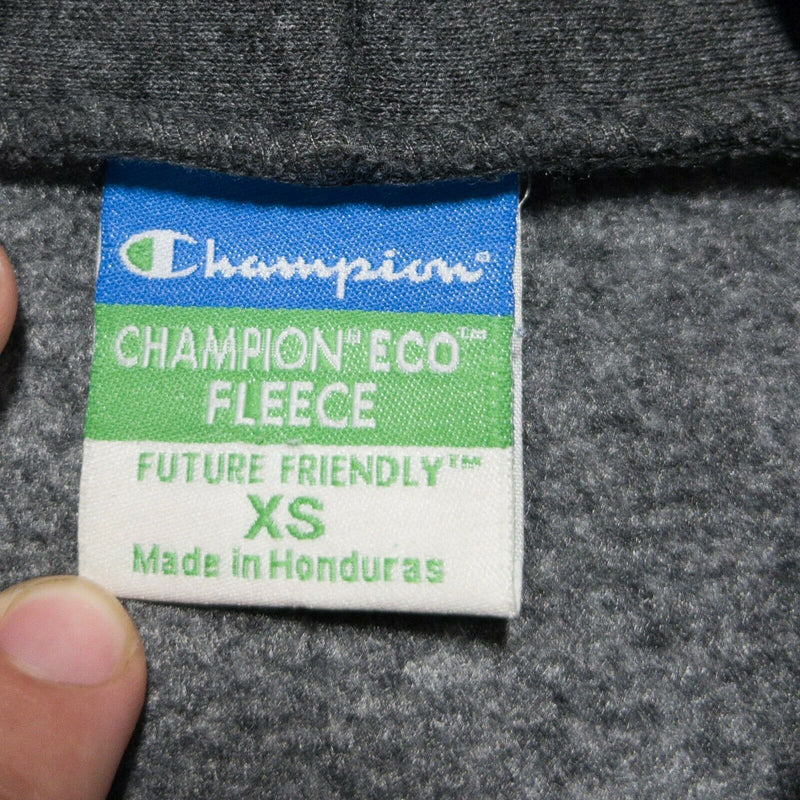 Pepperdine University Adult XS (Extra Small) Champion Eco Fleece Gray 90s Hoodie