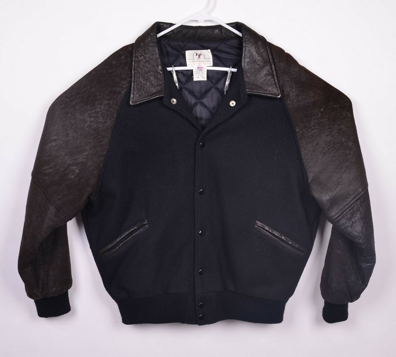 Vtg Touchstone Pictures Men's Sz M Walt Disney Store Wool Leather Varsity Jacket