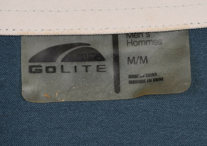 GoLite Men's Sz Medium Snap-Front Polyester Blue Hiking Outdoors Shirt