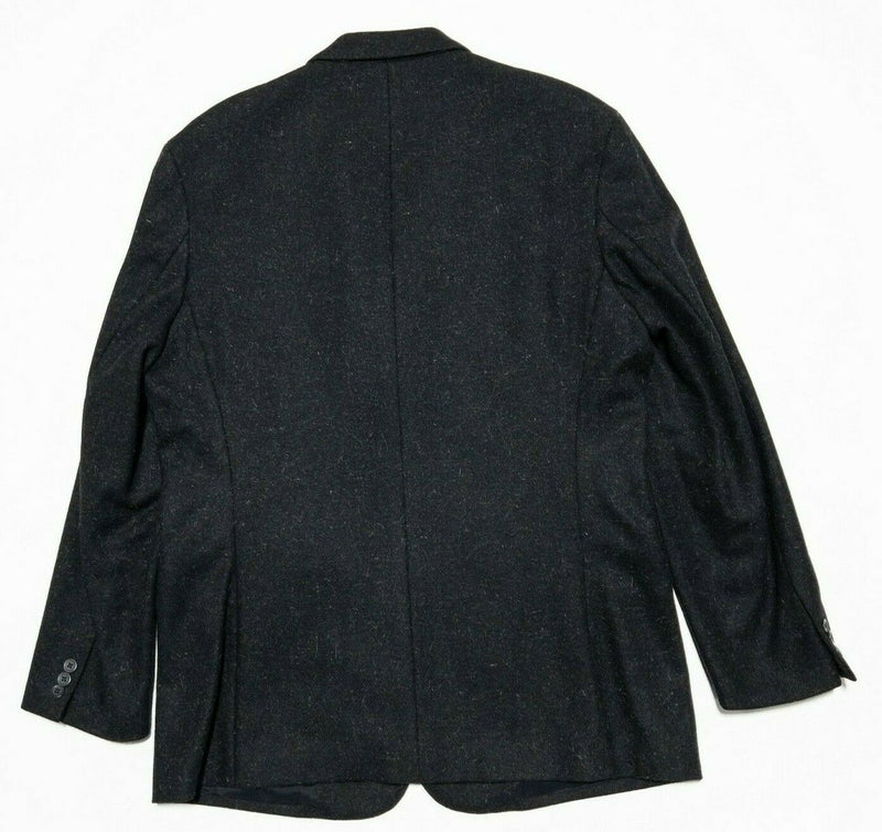 J. Crew Men's 42R Wool Mohair Blend Black/Dark Gray Speckled Suit Jacket Blazer