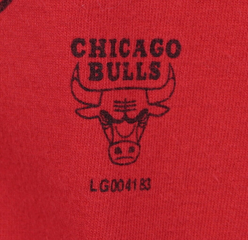 Vtg 90s Chicago Bulls Men's Sz XLT Red Single Stitch Logo 7 Red Graphic T-Shirt