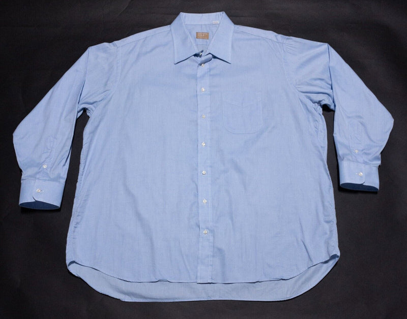 Gitman Bros. Vintage Shirt Men's 18.5-34 Light Blue USA Gitman Gold Classic