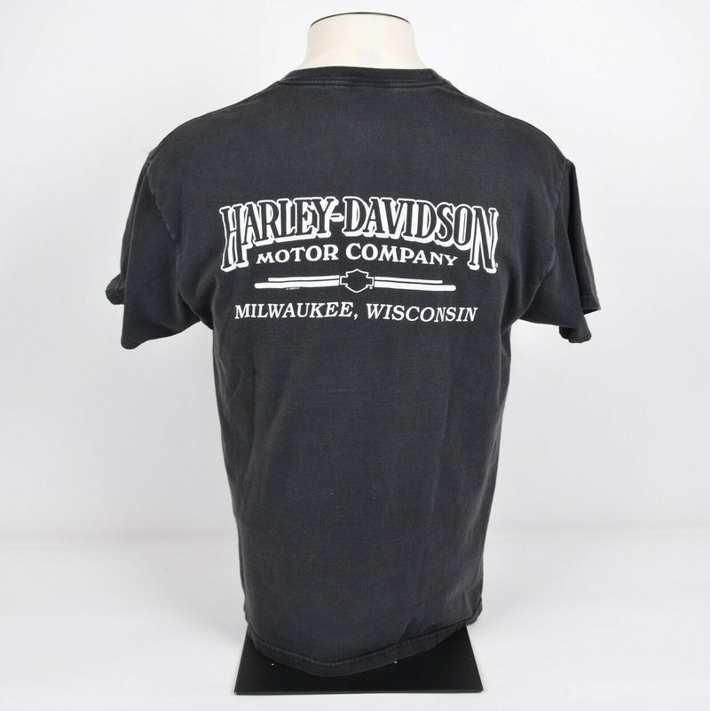 Vintage 90s Harley-Davidson Men's Sz Large Don't Mess with USA Eagle T-Shirt