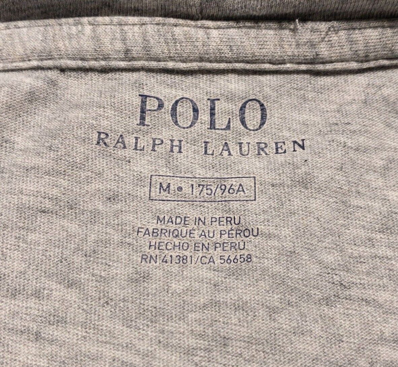 Polo Ralph Lauren Hoodie Men's Medium Lightweight Heather Gray Athletic Shirt