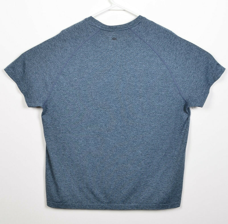 Rhone Men's XL Heather Blue Crewneck Athleisure Wicking Short Sleeve T-Shirt