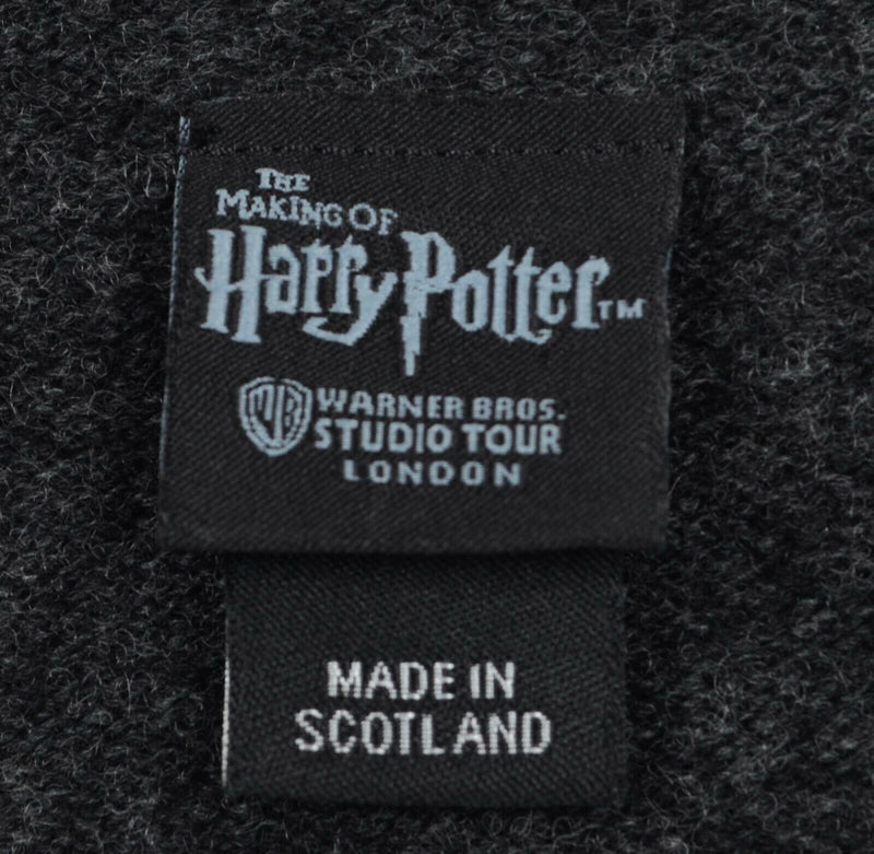 Harry Potter Adult Small Gryffindor Lambswool Studio Tour Gray Cardigan Sweater
