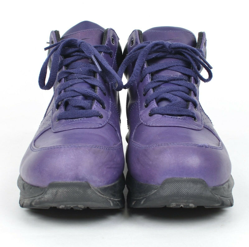 Nike ACG Men's 9.5 Air Max Goadome Purple Lace-Up Boots Sneakers 865031-500