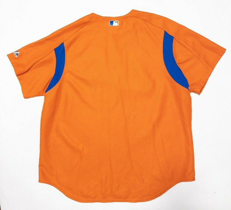 New York Mets Majestic Jersey Men's 2X Orange Embroidered Authentic Collection