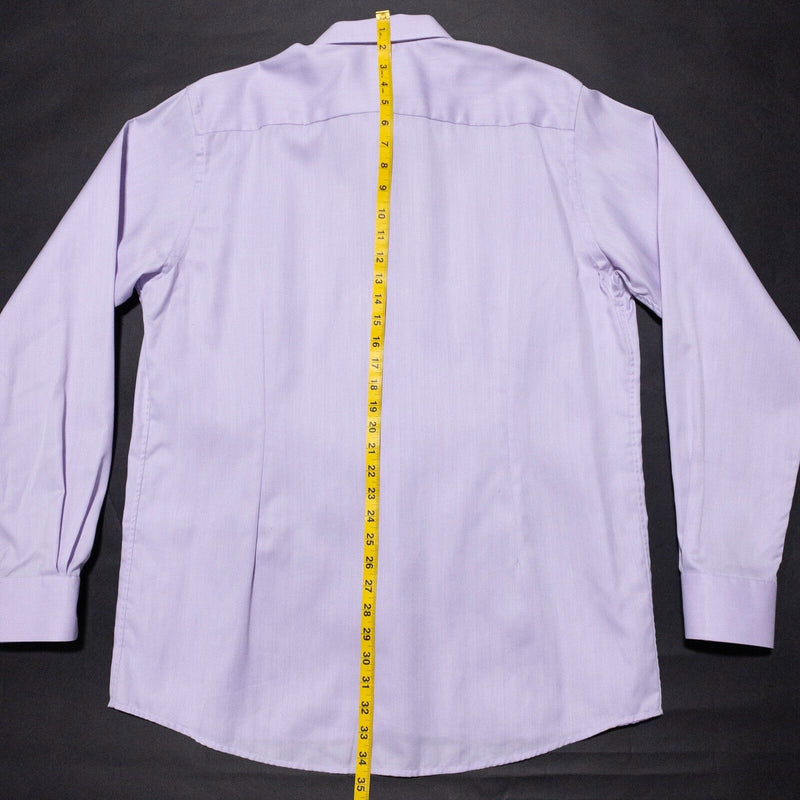 Eton Dress Shirt Men's 17/43 Contemporary Lavender Light Purple Long Sleeve