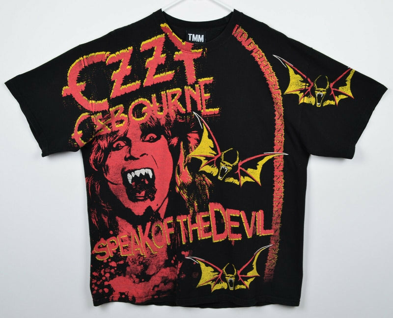 Ozzy Osbourne Men's XL Speak Of The Devil All-Over Bats Black Red TMM T-Shirt