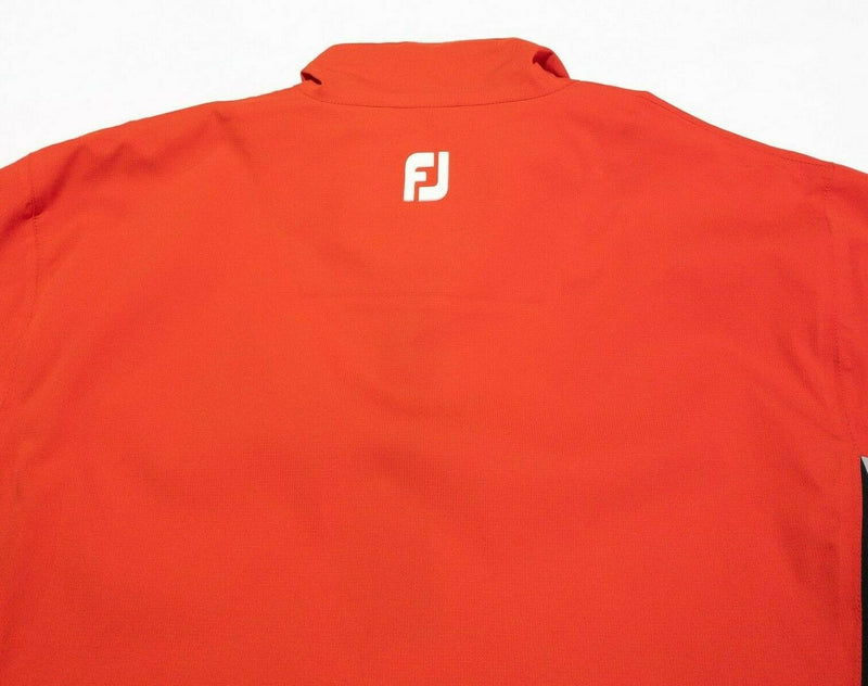 FootJoy DryJoys Hydrolite Windshirt Jacket Golf Red Half-Zip Men's Medium