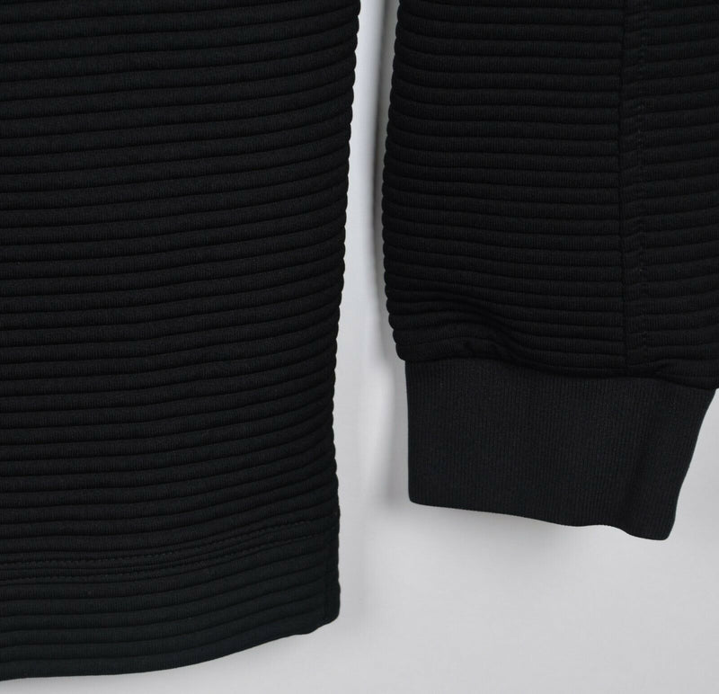 FootJoy Men's XL 1/4 Zip Black Ribbed Pullover FJ Performance Golf Jacket