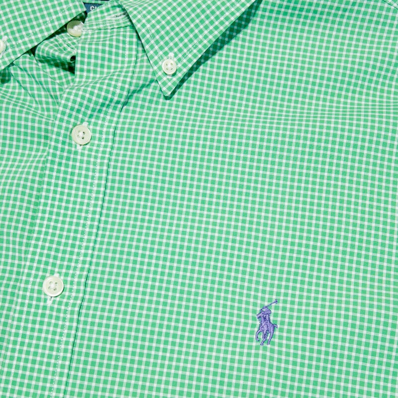 Polo Ralph Lauren Button-Down Shirt Green Check Men's 2XL Classic Fit