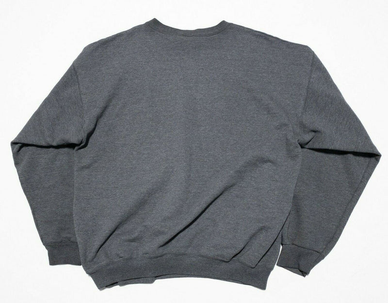Vintage Champion Sweatshirt Men's Large 90s Crewneck Gray Logo Pullover