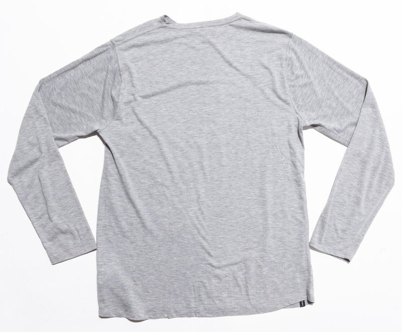 Duckworth Wool Shirt Men's XL Long Sleeve Crewneck Gray Knit Rambouillet Merino