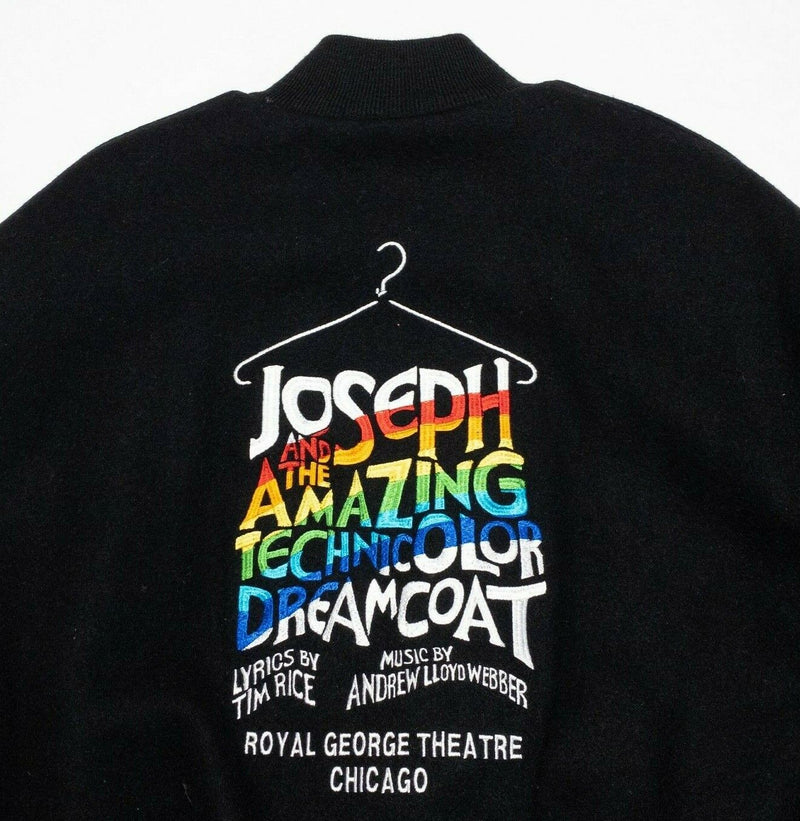 Joseph and the Amazing Technicolor Dreamcoat Men's Large Wool Crew Bomber Jacket