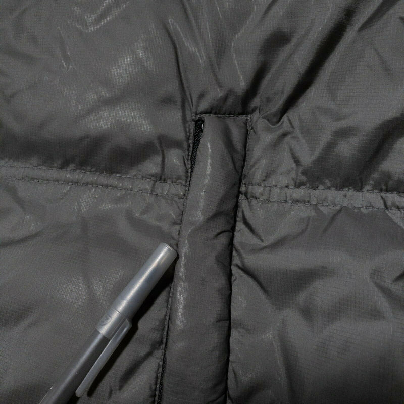 TUMI T-Tech Down Puffer Jacket Gray Full Zip Snap Men's 2XL