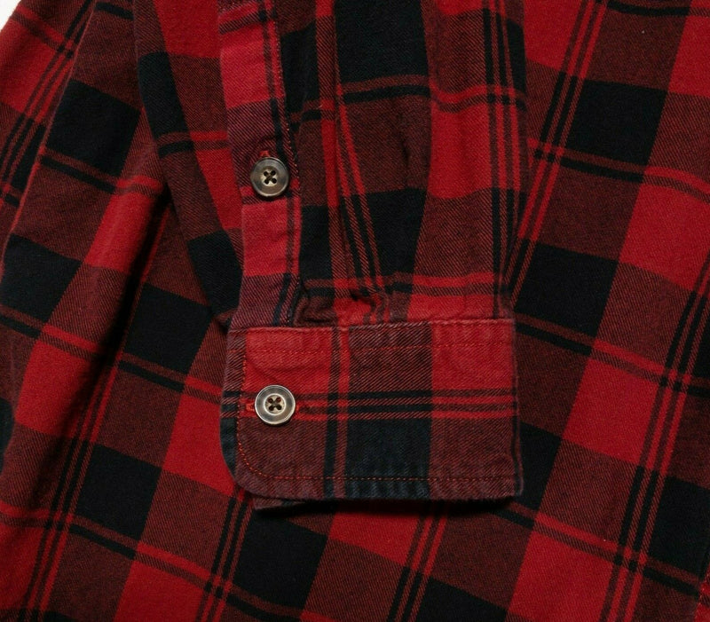 Duluth Trading Shirt 2XLT Tall Men's Flannel Red Plaid Free Swingin' Long Sleeve