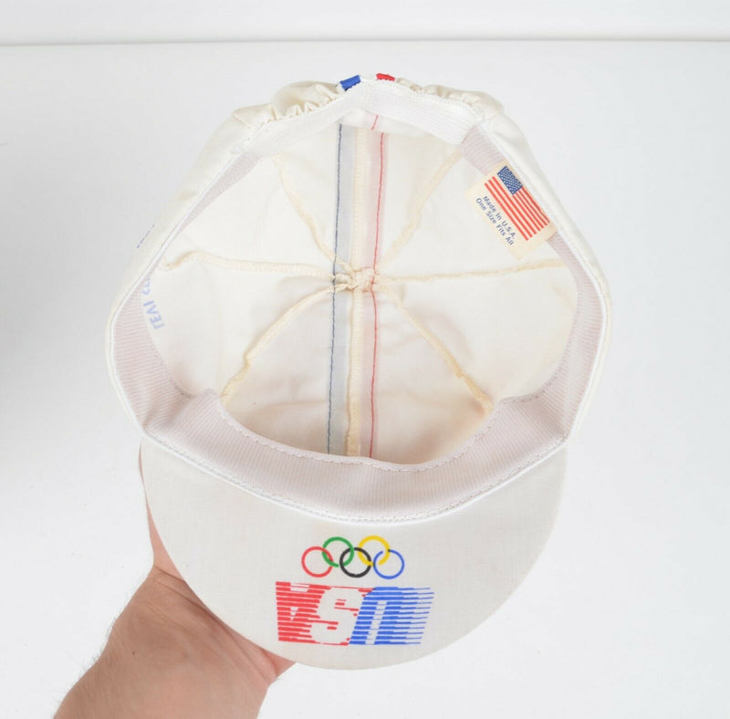 Vintage Levi's 1984 Olympics Men's Striped Team USA American Cycling Racing Hat