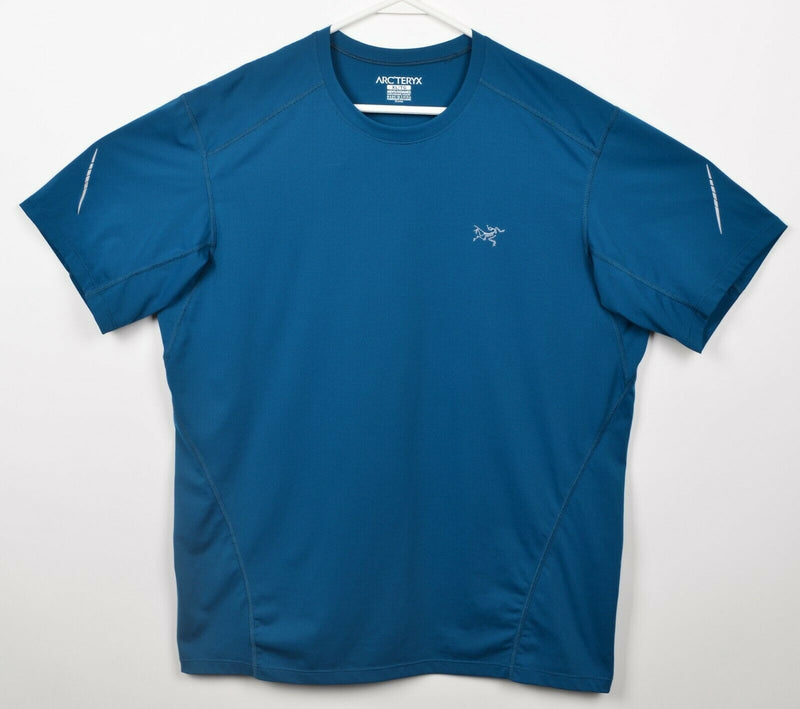 Arc'teryx Men's XL Teal Blue Crewneck Short Sleeve Wicking Compression T-Shirt