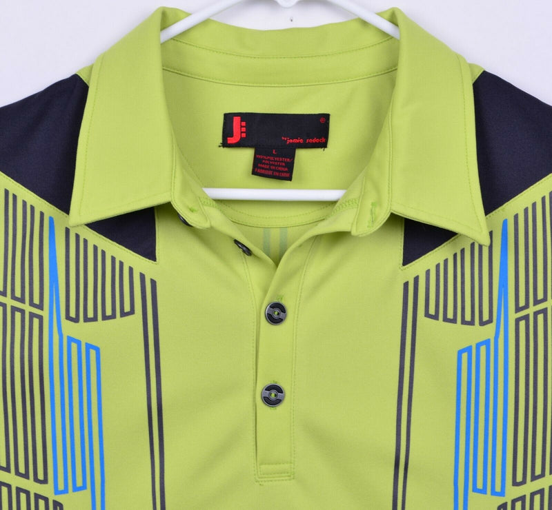 Jamie Sadock Men's Sz Large Geometric Golf Polo Shirt