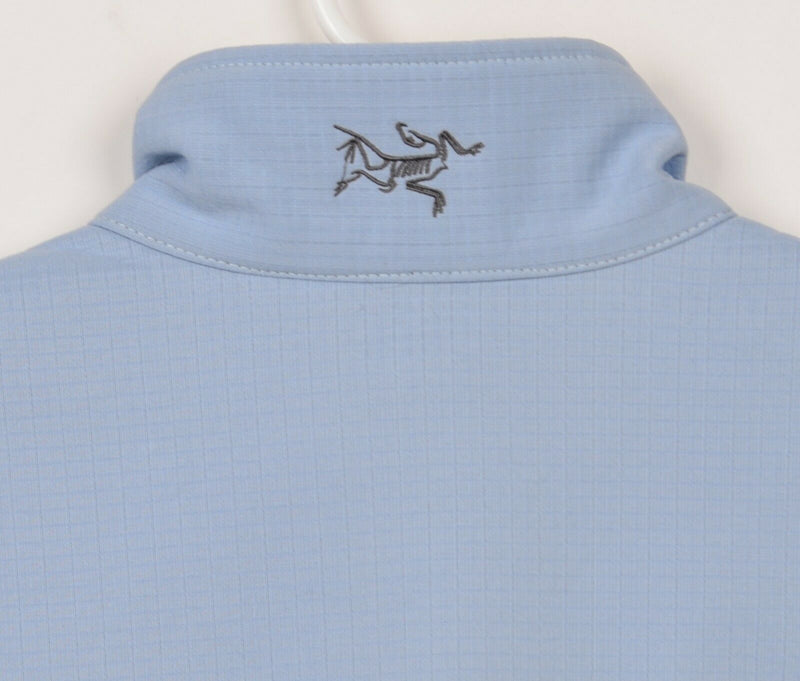 Arc'Teryx Women's Sz Small Blue Gray Full Zip Fleece Lined Softshell Jacket