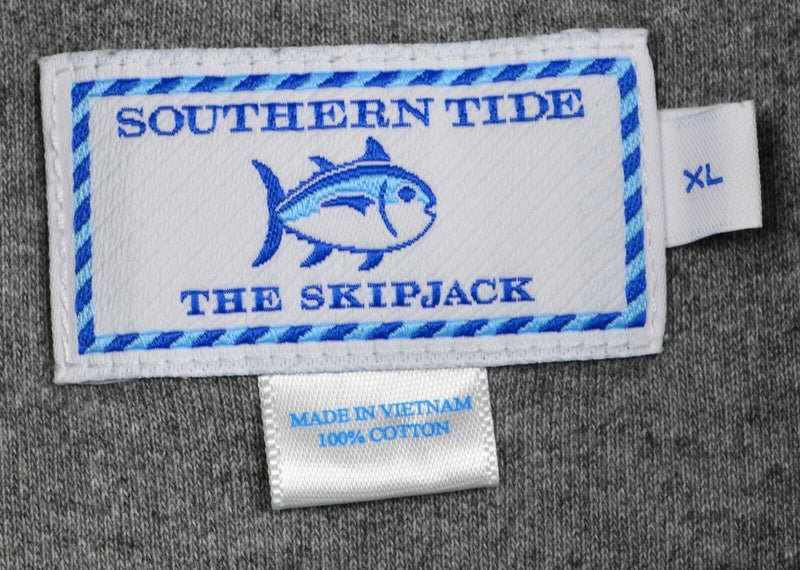 Southern Tide Men's XL The Skipjack 1/4 Zip Heather Gray Pullover Sweatshirt