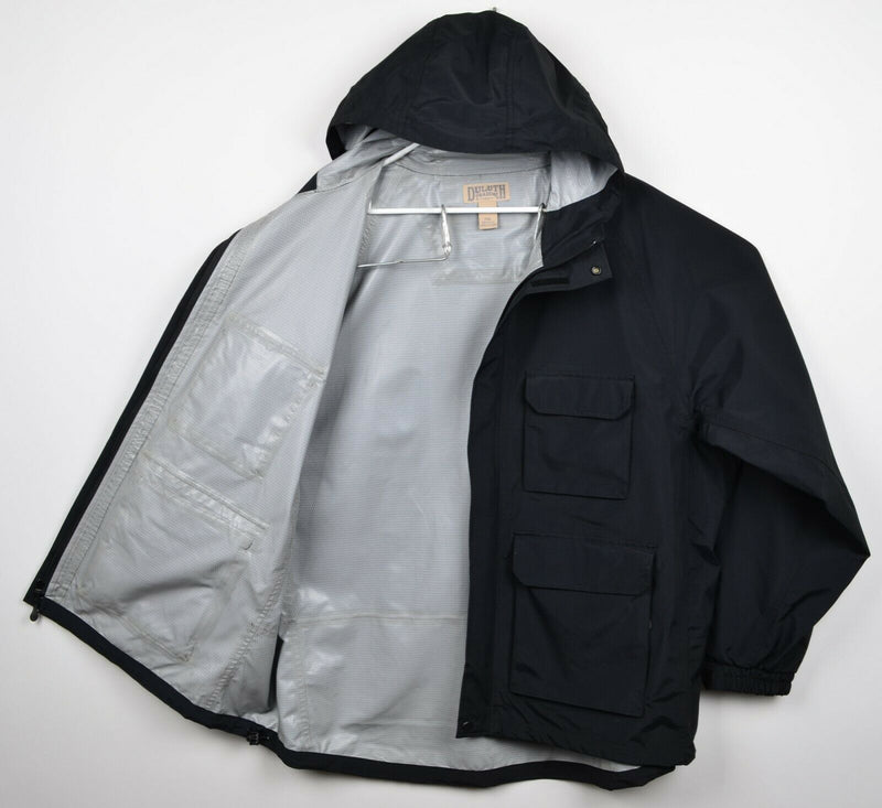 Duluth Trading Co. Men's 2XL Black Hooded Zip No Rainer Waterproof Rain Jacket