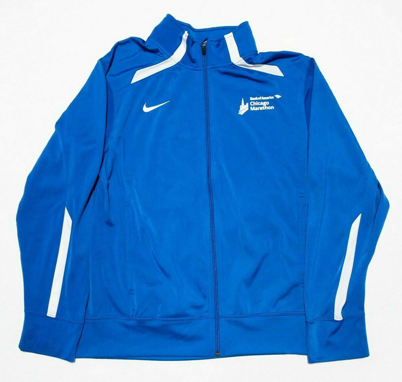 Chicago Marathon Nike Full Zip Track Warm-Up Running Jacket Blue Men's Small