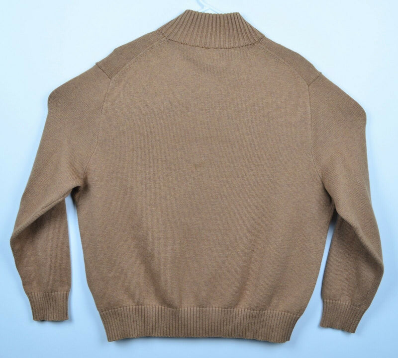 Polo Ralph Lauren Men's Sz 2XL Mock Neck Nubuck Brown Pullover Sweater