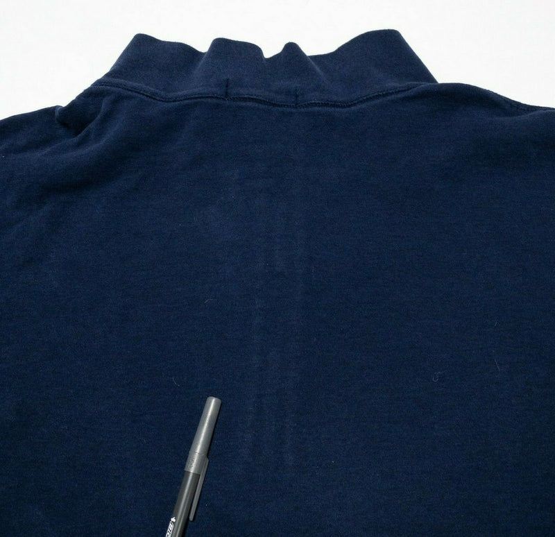 Polo Ralph Lauren Sweater 3XB Big Pullover 1/4 Zip Navy Blue Men's Long Sleeve