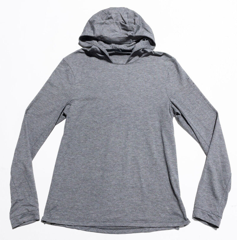 Lululemon Hoodie Men's Fit Small Pullover Lightweight Wicking Gray HOLES