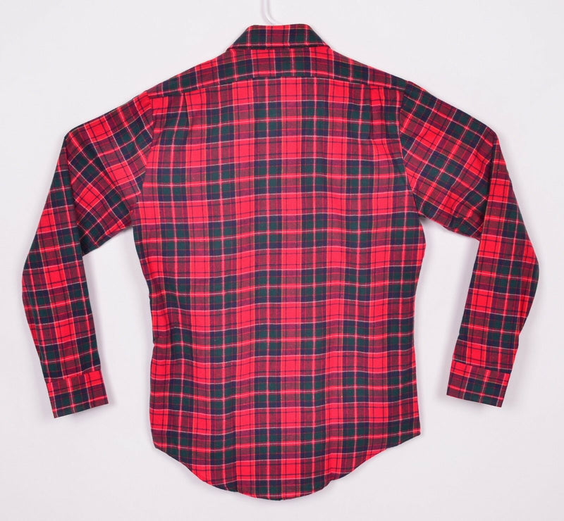Vtg 80s Levi's Men's Sz Medium NWT Deadstock Flannel Red Plaid Tartan Shirt