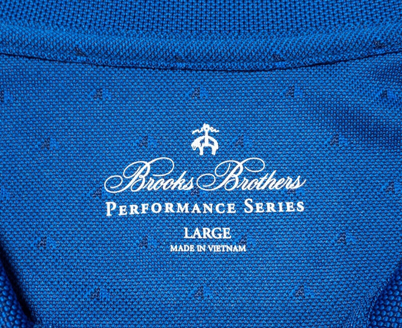 Brooks Brothers Performance Series Large Men's Golf Wicking Sports Blue