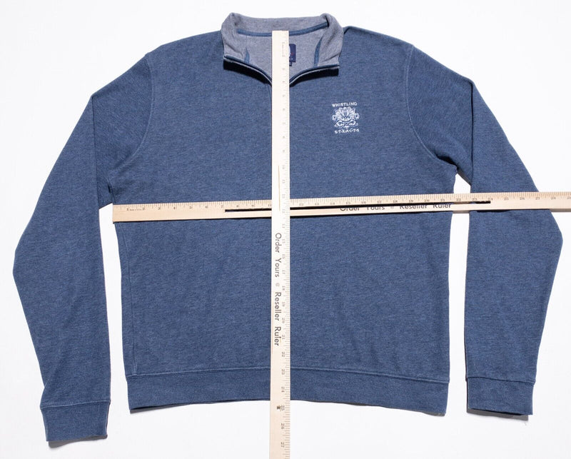 Johnnie-O Sweatshirt Men's Medium Whistling Straits Golf Sully 1/4 Zip Blue