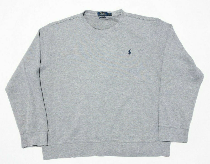 Polo Ralph Lauren Estate Rib Crew Neck Sweater Heather Gray Pullover Men's 2XL